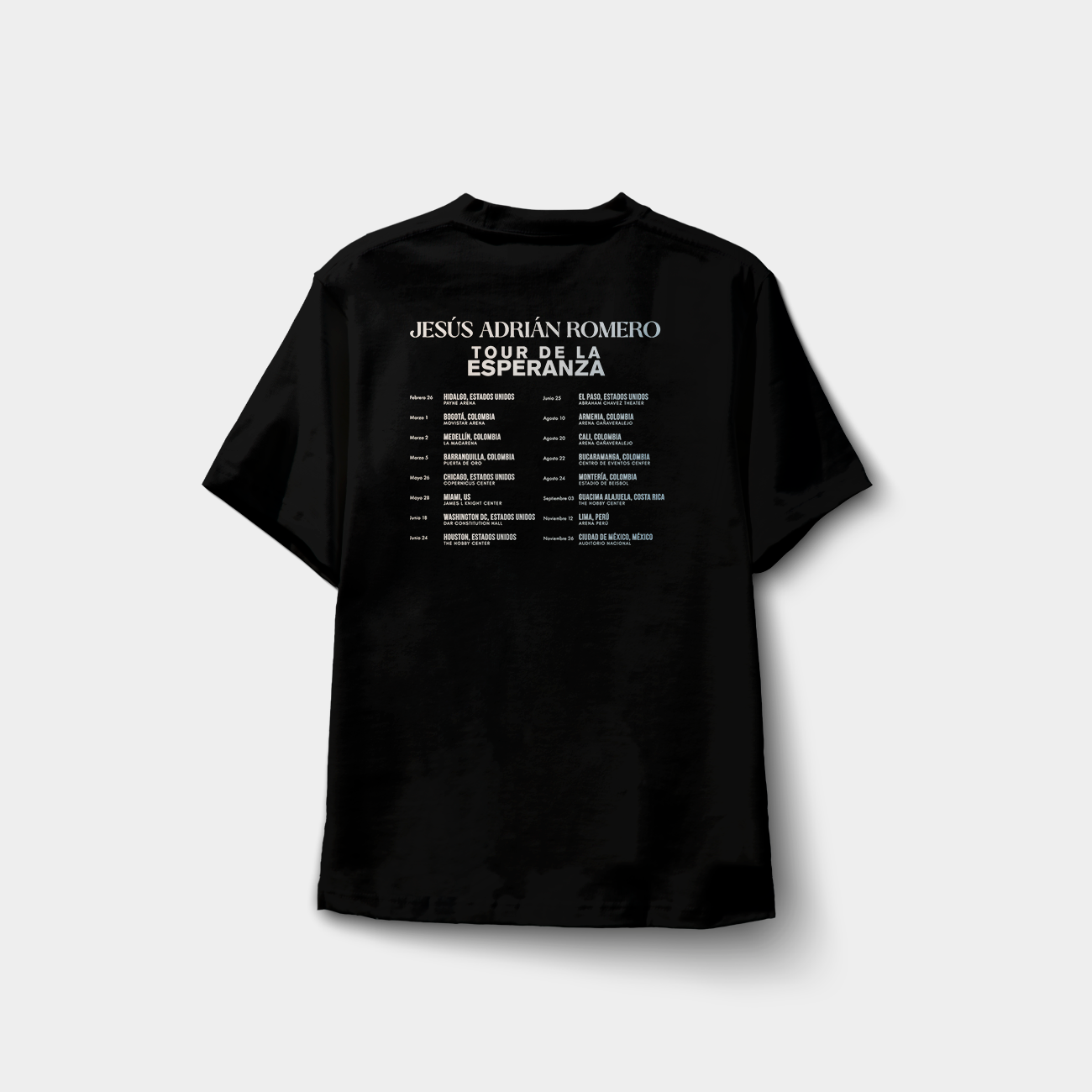 Camiseta "Que Seas Mi Universo Tour 2022"